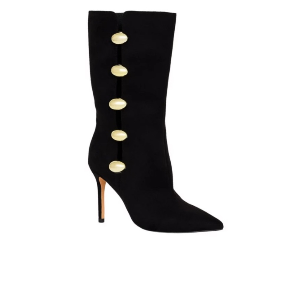 Katy Perry Women's The Revival Ornament buttons  Boot Mid Calf. 43